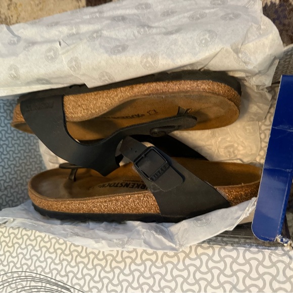 Birkenstock Black Sandals Gizeh 38 - Picture 6 of 8